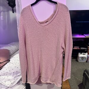 Free People Tan Off-the-Shoulder Sweater